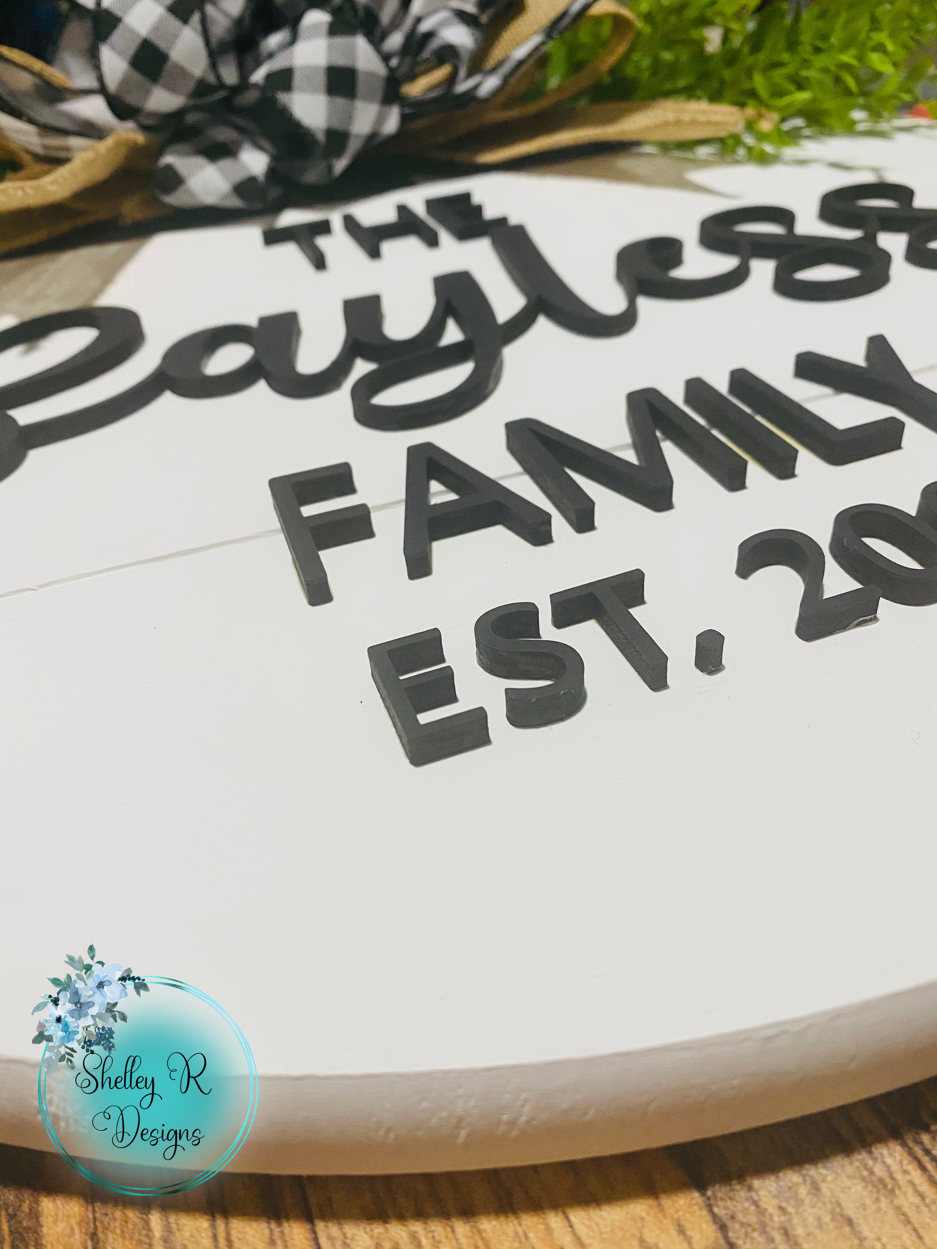 Personalized Family Wall Sign
