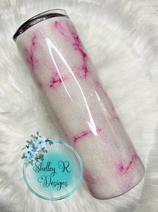 Pink Marble - 20 oz Skinny straight