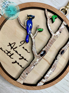 Hand Painted - I am always with you Memorial Ornament - Made to Order