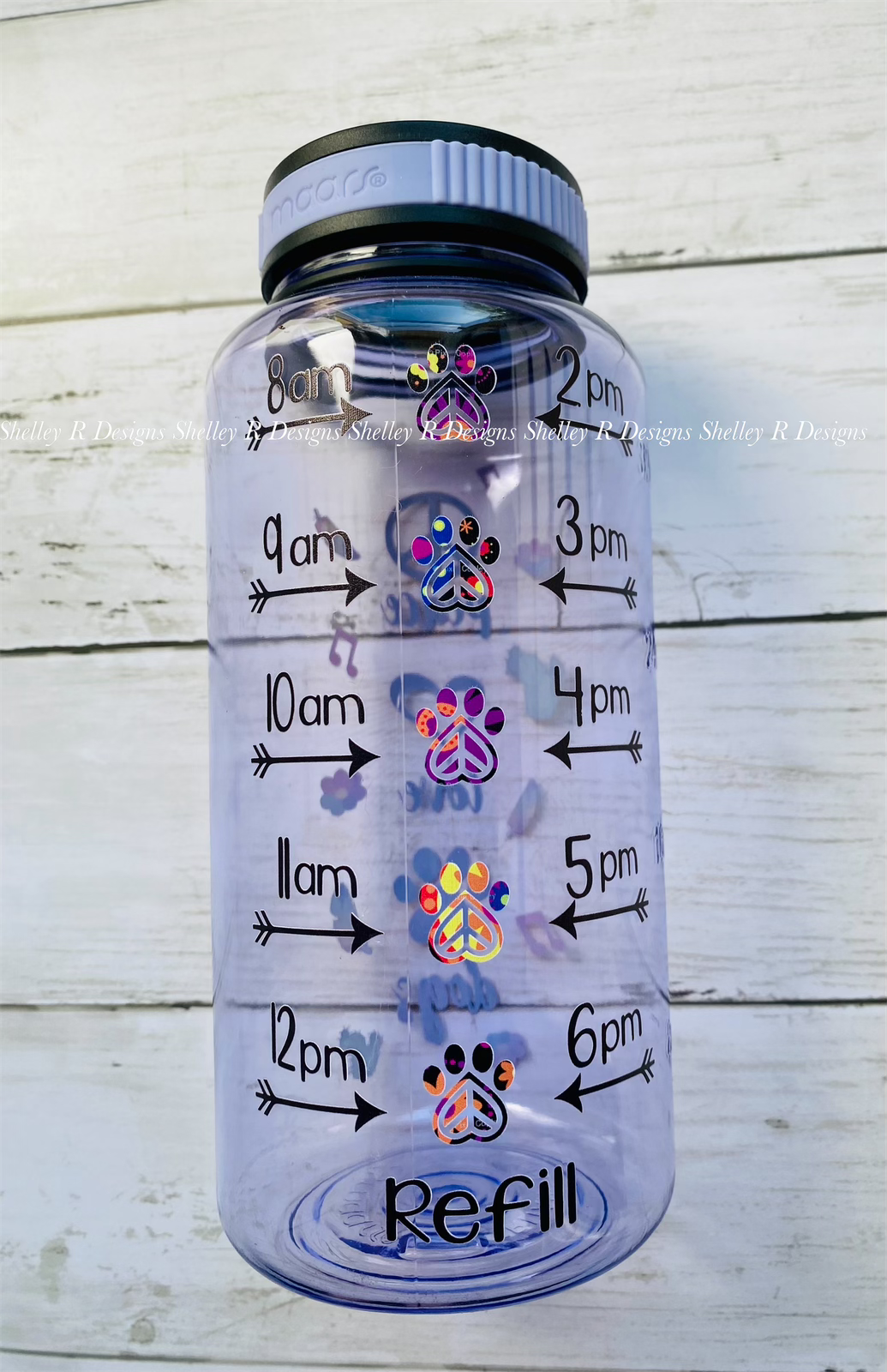 Peace Love Dogs Water Bottle