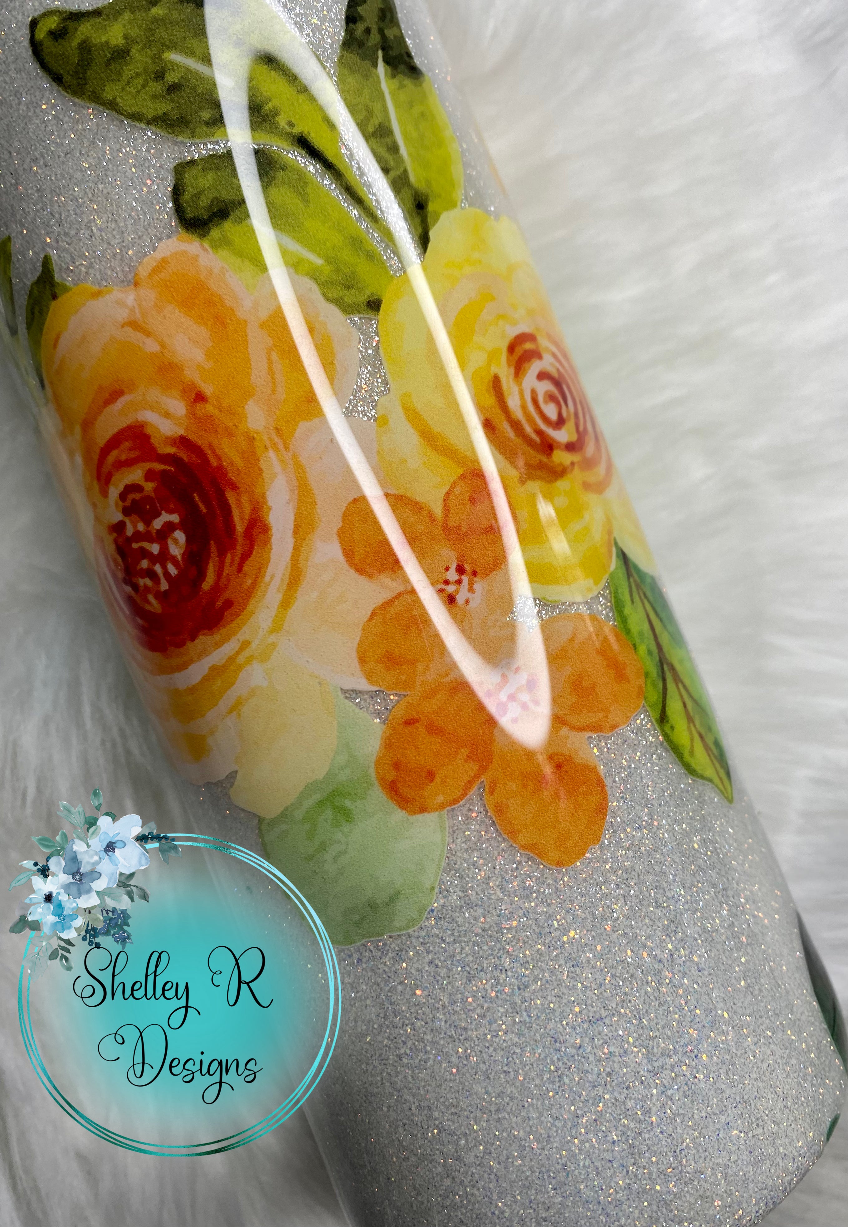 Floral - 20 oz Skinny straight