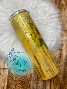 Sunflower 30 oz Skinny Tumbler - Ready to Ship