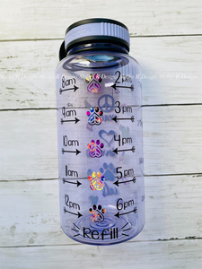 Peace Love Cats Water Bottle