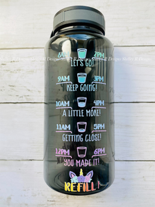 Unicorn Water Bottle *multiple colors available