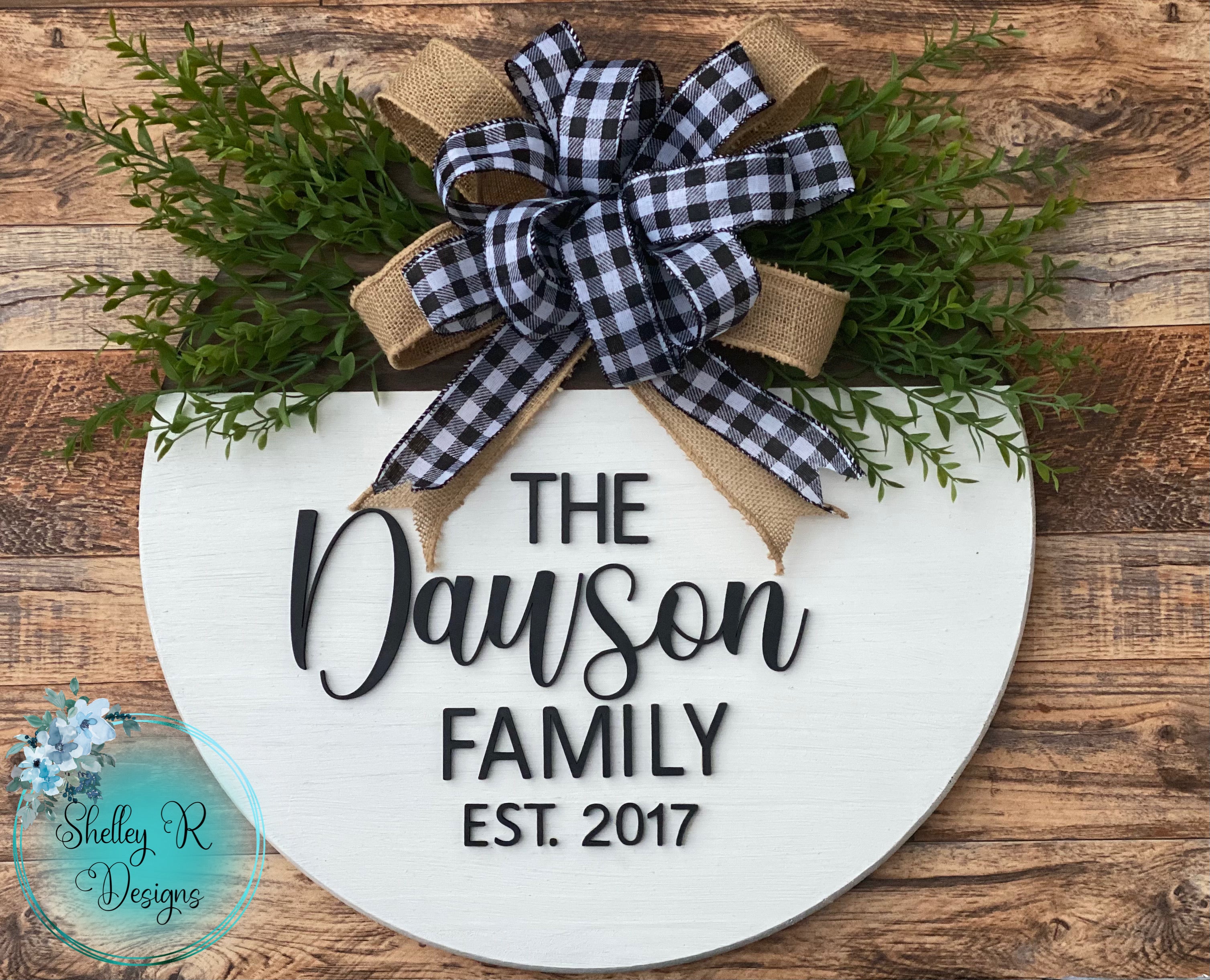 Personalized Family Wall Sign