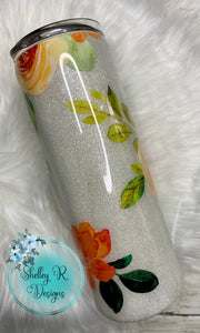 Floral - 20 oz Skinny straight