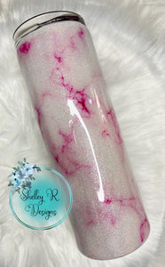 Pink Marble - 20 oz Skinny straight