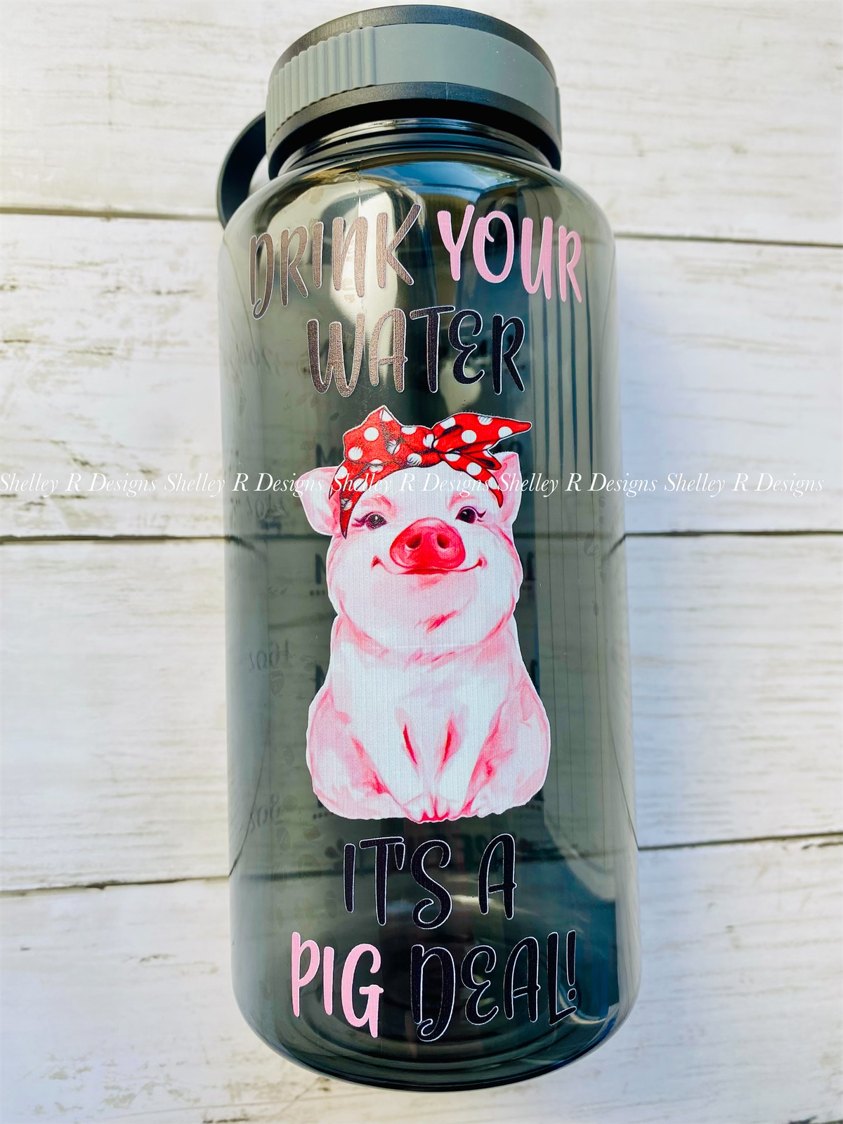 Pig Water Bottle *multiple colors available