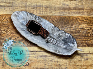 Feather Trinket Dish - Pearl Marble-like