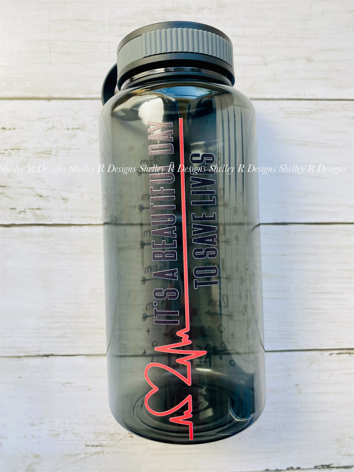 It’s A Beautiful Day To Save Lives Water Bottle