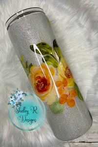 Floral - 20 oz Skinny straight